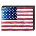 Designocracy American Flag Art on Board Wall Decor 9891118